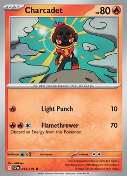 Charcadet #33 - Pokemon Surging Sparks
