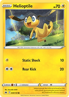 Helioptile #49 - Pokemon Crown Zenith