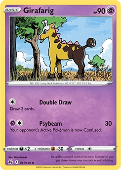 Girafarig #61 - Pokemon Crown Zenith