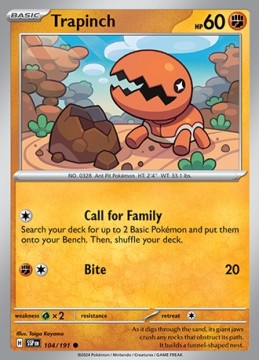 Trapinch #104 - Pokemon Surging Sparks 