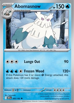 Abomasnow #60 - Pokemon Destined Rivals