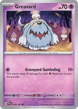 Greavard #42 - Pokemon Paldean Fates