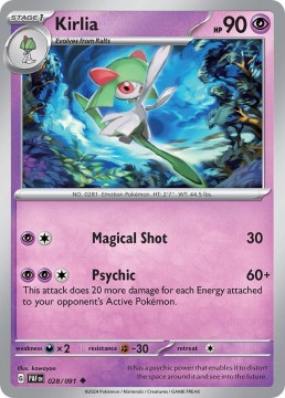 Kirlia #28 - Pokemon Paldean Fates