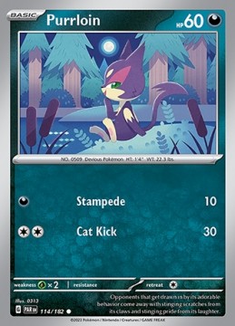 Purrloin #114 - Pokemon Paradox Rift 