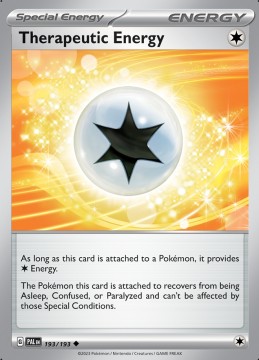 Therapeutic Energy REVERSE HOLO #193 - Pokemon Paldea Evolved