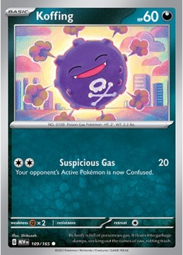 Koffing REVERSE HOLO #109 - Pokemon Scarlet & Violet 151