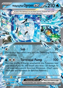 Wellspring Mask Ogerpon EX #27 - Pokemon Prismatic Evolutions