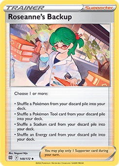 Roseanne's Backup REVERSE HOLO #148 - Pokemon Brilliant Stars