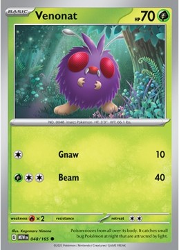 Venonat #48 Pokemon Scarlet & Violet 151