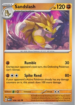Sandslash #28 - Pokemon Scarlet & Violet 151 