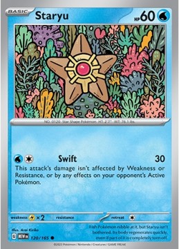 Staryu REVERSE HOLO #120 - Pokemon Scarlet & Violet 151