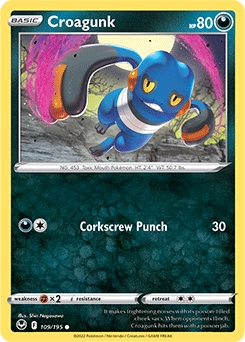 Croagunk #109 - Pokemon Silver Tempest
