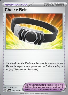 Choice Belt REVERSE HOLO #176 - Pokemon Paldea Evolved
