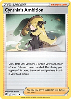 Cynthia's Ambition REVERSE HOLO #138 - Pokemon Brilliant Stars 