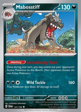 Mabosstiff #137 - Pokemon Scarlet & Violet 