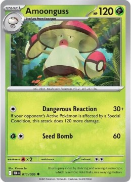Amoonguss REVERSE HOLO #11 - Pokemon Black Bolt