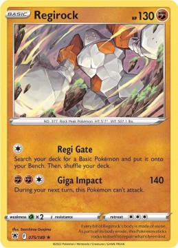 Regirock #75 - Pokemon Astral Radiance