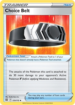Choice Belt REVERSE HOLO #135 - Pokemon Brilliant Stars