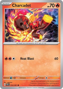 Charcadet REVERSE HOLO #14 - Pokemon Paldean Fates
