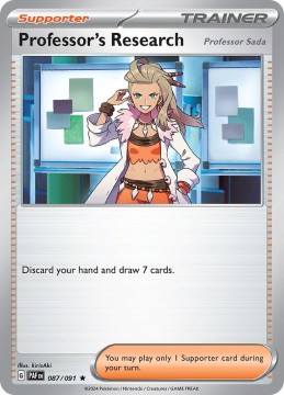 Professor's Research HOLO #87 - Pokemon Paldean Fates