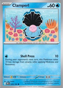 Clamperl #54 - Pokemon Destined Rivals