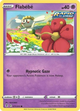 Flabebe #71 - Pokemon Evolving Skies 