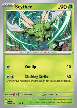 Scyther REVERSE HOLO #1 - Pokemon Temporal Forces