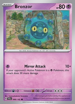 Bronzor #68 - Pokemon Temporal Forces