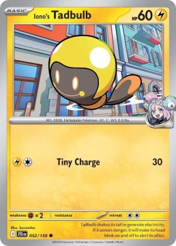 Iono's Tadbulb COSMOS HOLO #52 - Pokemon Journey Together