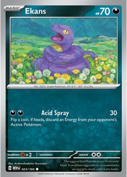 Ekans #23 - Pokemon Scarlet & Violet 151