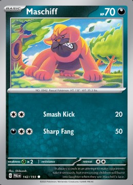 Maschiff #142 - Pokemon Paldea Evolved