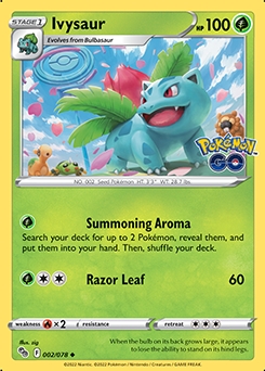 Ivysaur REVERSE HOLO #2 - Pokemon Go