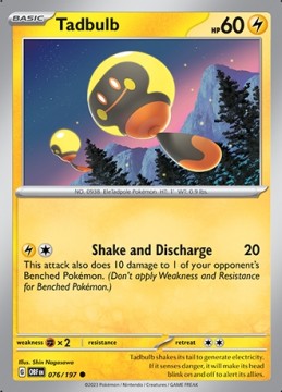 Tadbulb #76 - Pokemon Obsidian Flames 