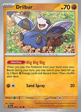 Drilbur #85 - Pokemon Temporal Forces