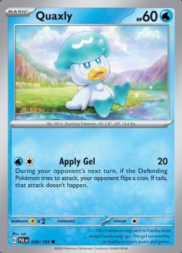 Quaxly #49 - Pokemon Paldea Evolved