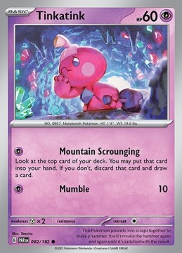 Tinkatink #82 - Pokemon Paradox Rift 
