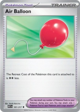 Air Balloon REVERSE HOLO #181 - Pokemon Ascended Heroes 