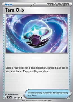 Tera Orb REVERSE HOLO #189 - Pokemon Surging Sparks