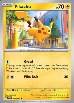 Pikachu #62 - Pokemon Paldea Evolved