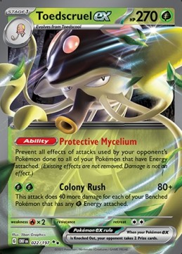 Toedscruel EX #22 - Pokemon Obsidian Flames 