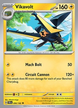 Vikavolt #56 - Pokemon Temporal Forces