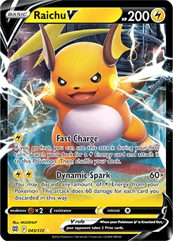 Raichu V #45 - Pokemon Brilliant Stars 