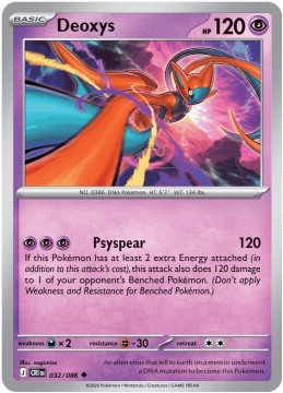 Deoxys REVERSE HOLO #32 - Pokemon Chaos Rising