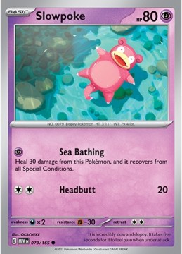 Slowpoke #79 - Pokemon Scarlet & Violet 151 