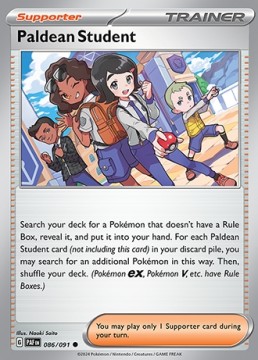 Paldean Student #86 - Pokemon Paldean Fates