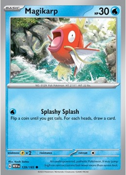 Magikarp REVERSE HOLO #129 - Pokemon Scarlet & Violet 151