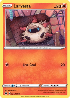 Larvesta #24 - Pokemon Crown Zenith