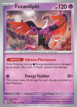 Fezandipiti REVERSE HOLO #96 - Pokemon Twilight Masquerade