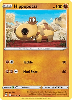 Hippopotas #84 - Pokemon Evolving Skies