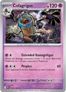 Cofagrigus REVERSE HOLO #40 - Pokemon White Flare